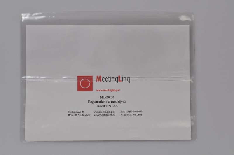 A5 registratiehoes met extra voorvak