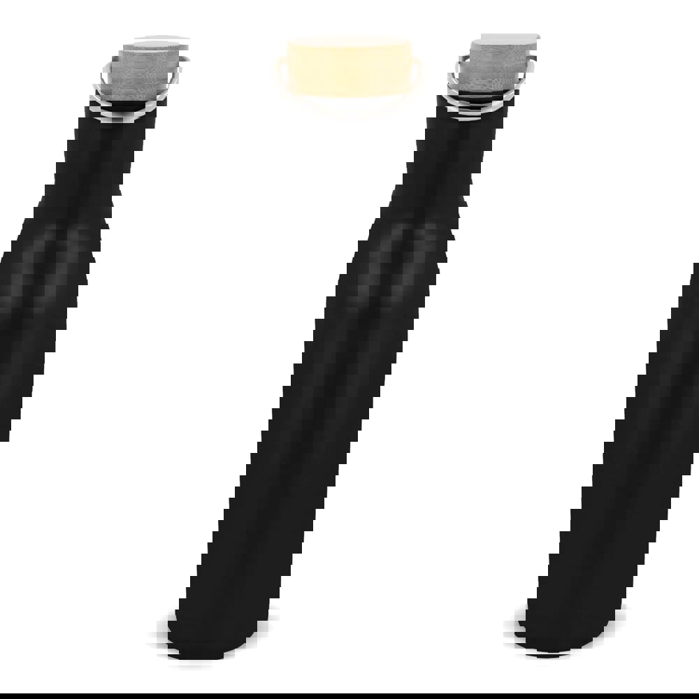 Thermo bottle with bamboo lid 500ml - Black