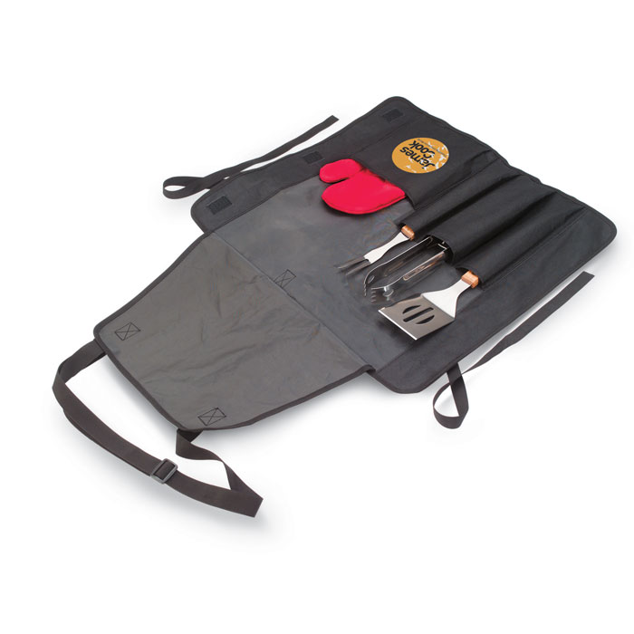DONAU EAST - BBQ apron with BBQ tools