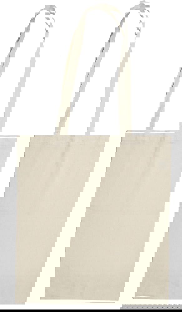 Bio-Baumwolltasche mit langen Henkeln, 135 gr/m² - Natur (Natural) / Natur