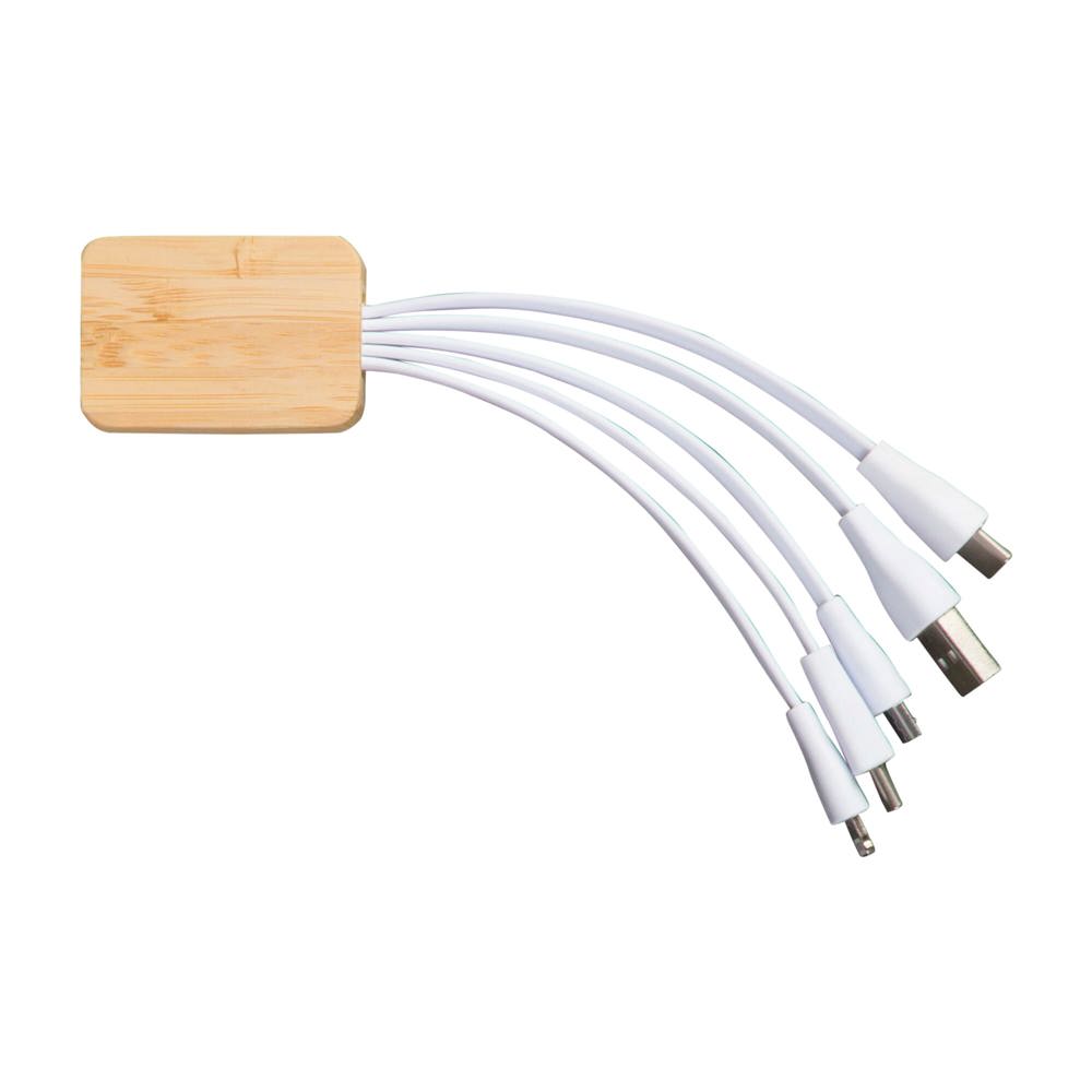 Charging cable bamboo with R-PET