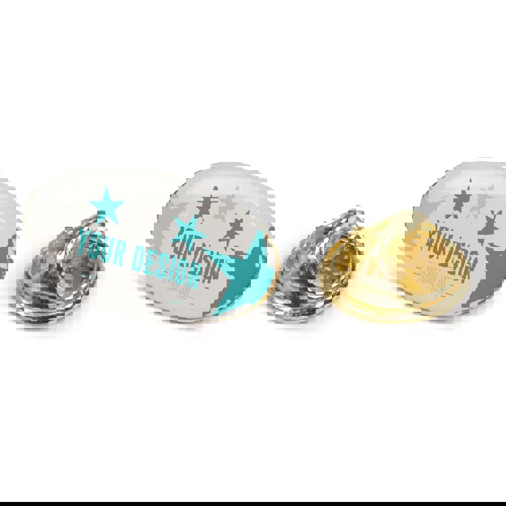 Metal pin, oval 20x12mm