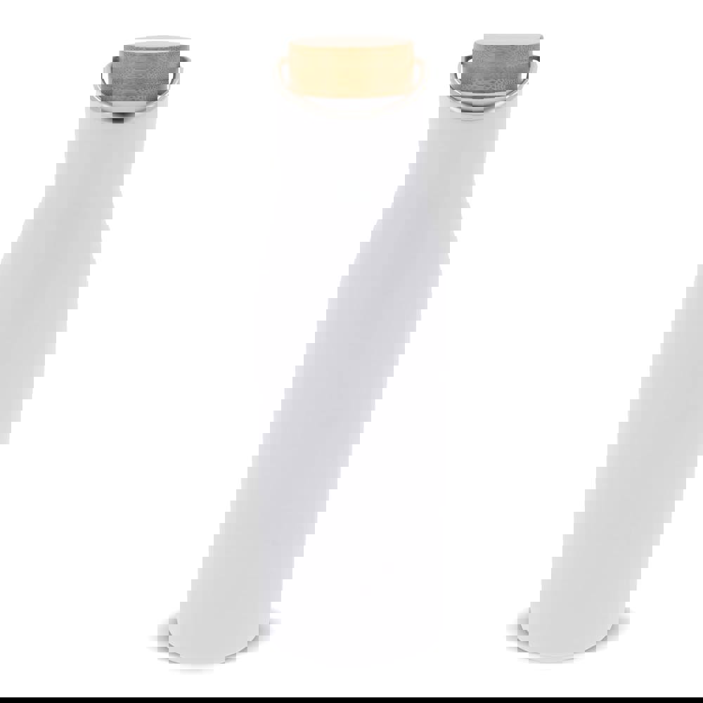 Thermo bottle with bamboo lid 500ml - White