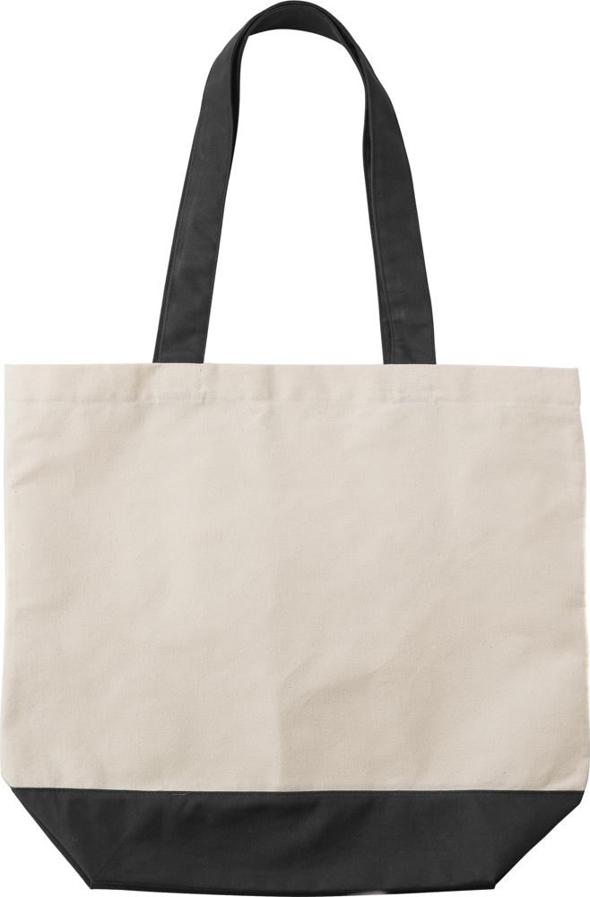 Cotton (280 g/m2) shopping bag Cole - Black