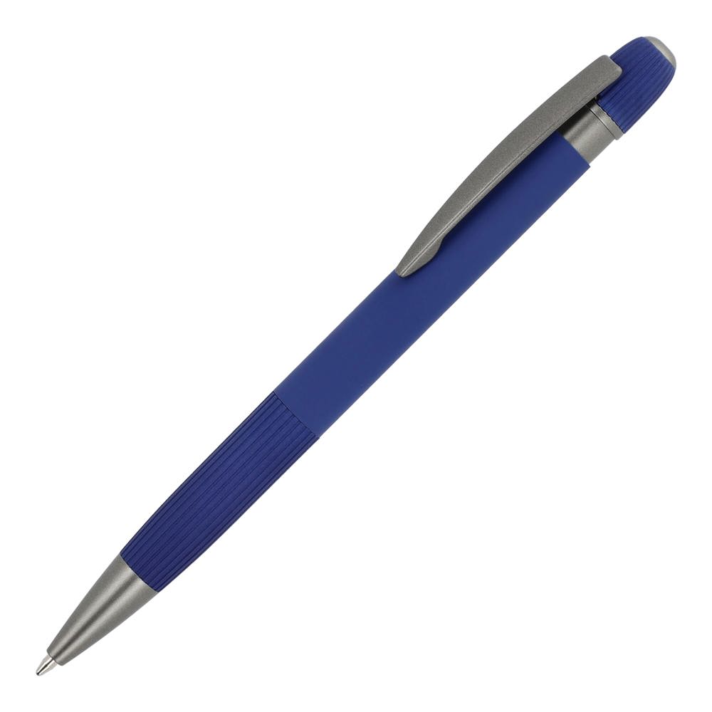 Aluminium balpen Toulouse Softtouch - donkerblauw