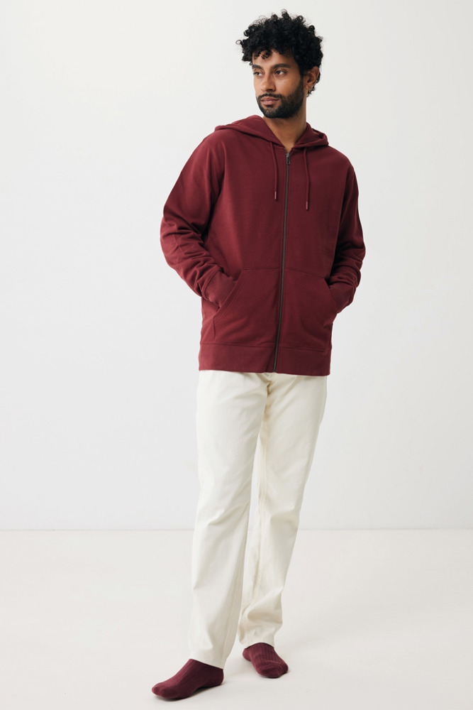 IQONIQ Abisko recycled cotton zip through hoodie