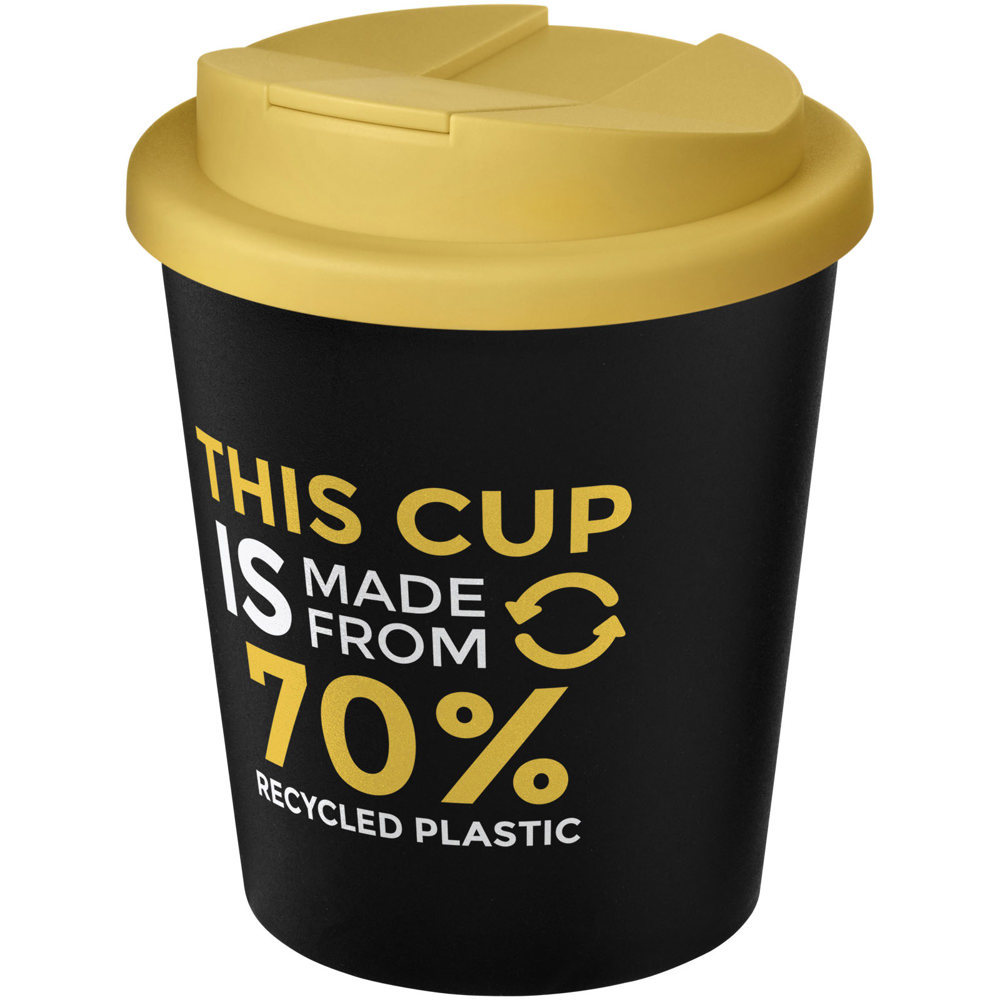 Americano® Espresso Eco 250 ml recycled tumbler with spill-proof lid 