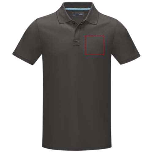 Graphite short sleeve men’s organic polo