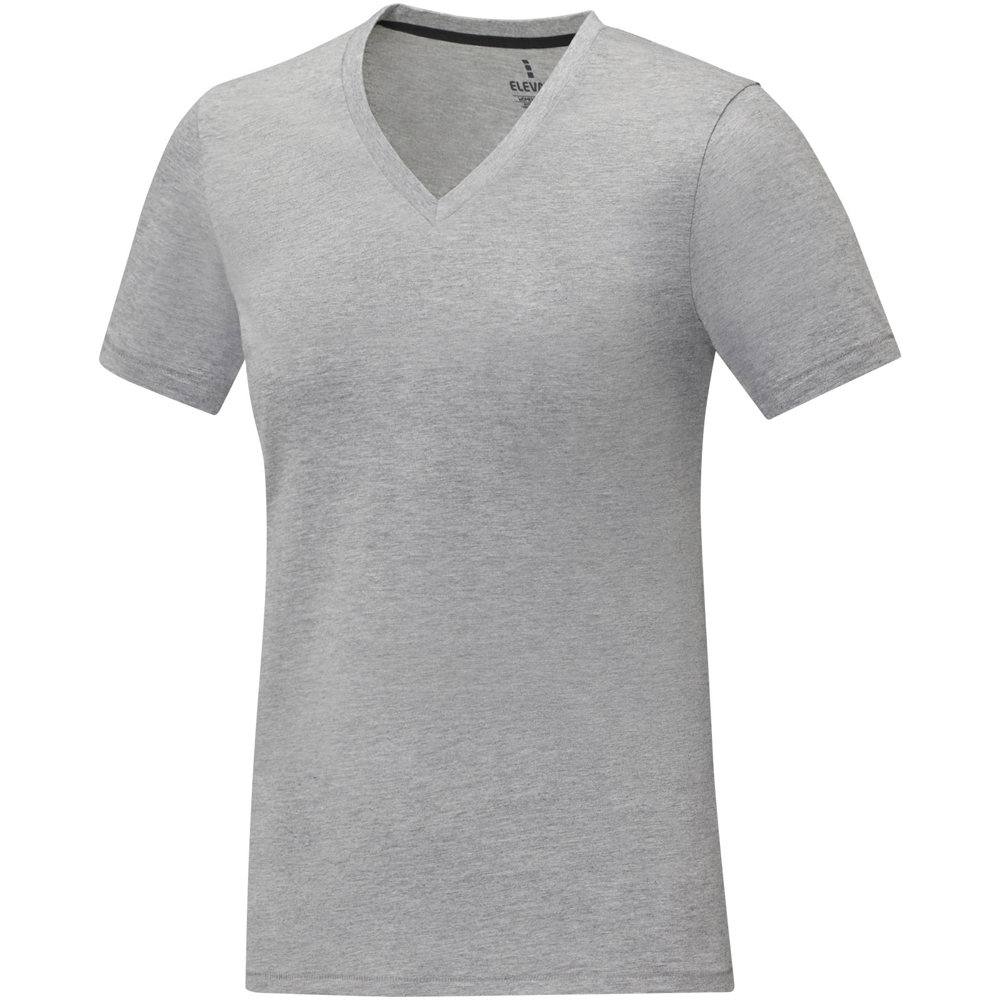Somoto Dames T-shirt met V-hals en korte mouwen  