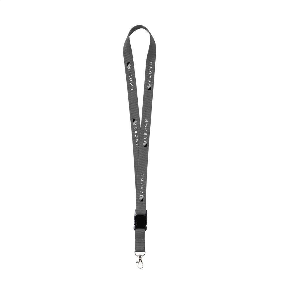 KeyCord 2 cm Schlüsselband - grau