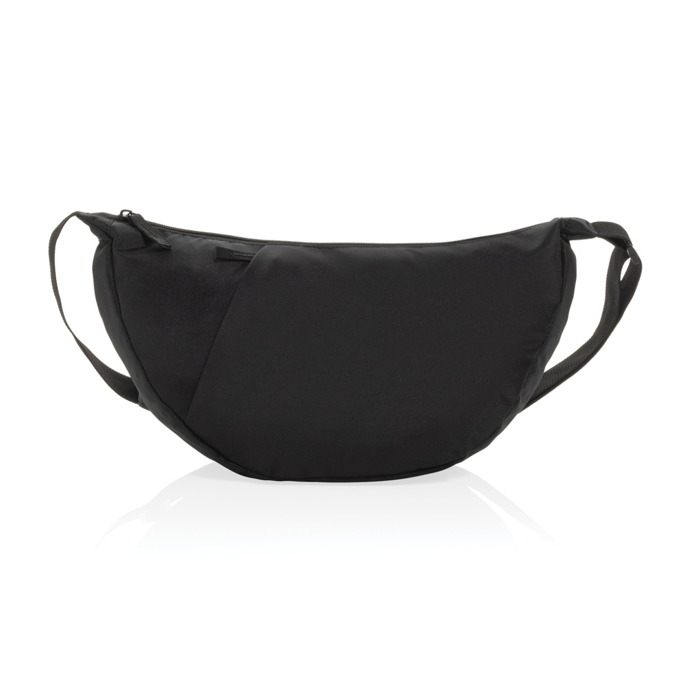 Crescent XL AWARE™ RPET Half-Moon Sling Tasche - schwarz (± PMS Black)
