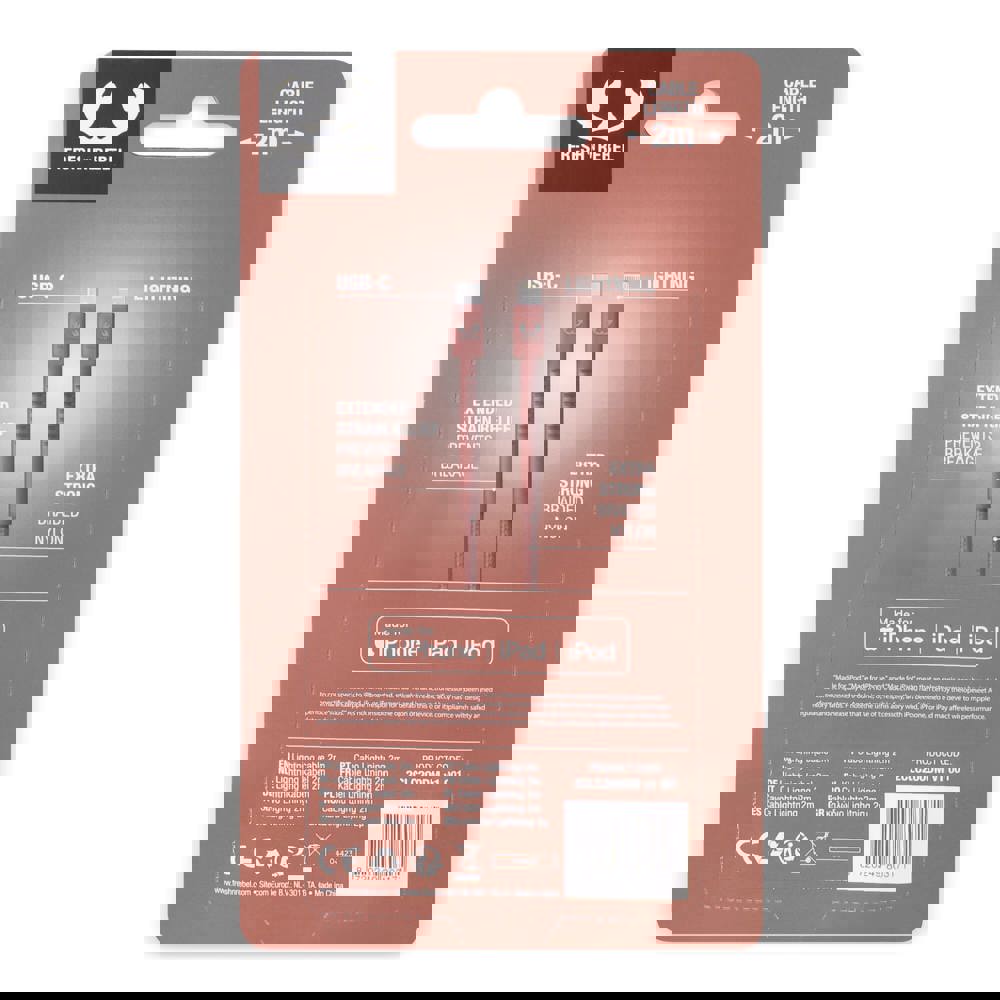 2ULC200 | Fresh 'n Rebel USB-C zu Apple Lightning Kabel 2.0m