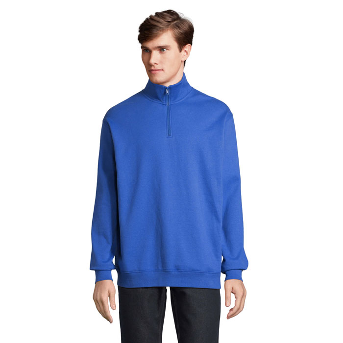 CONRAD - CONRAD Sweat Zip Collar - Royal blue