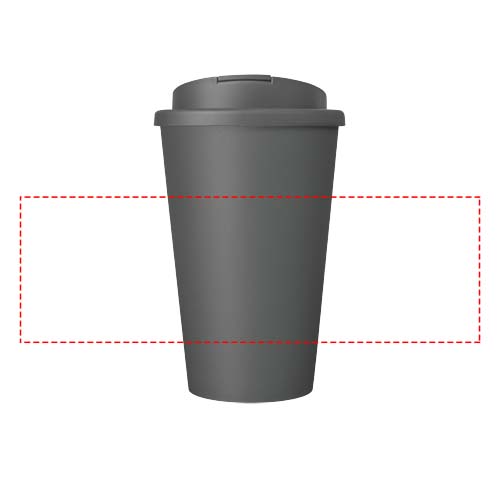 Americano® Eco 350 ml recycled tumbler with spill-proof lid