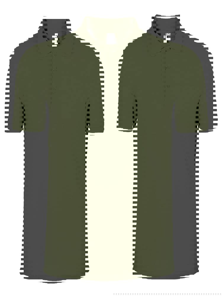 BS Evolution polo shirt, 180 gr/m² - Olive green (PMS 418C)