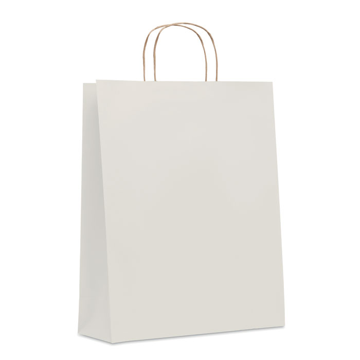 PAPER TONE L - Large Gift paper bag 90 gr/m² - White