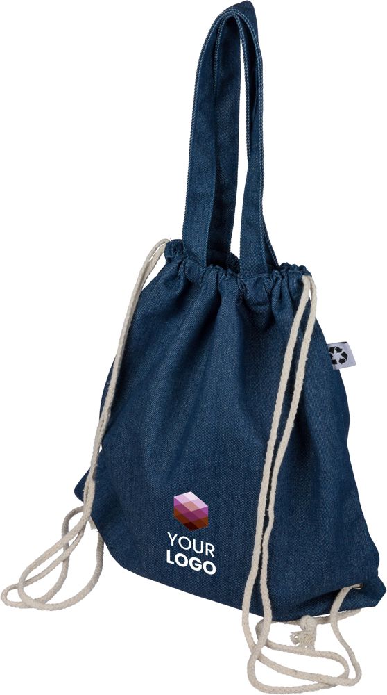 Recycled denim drawstring bag Dex