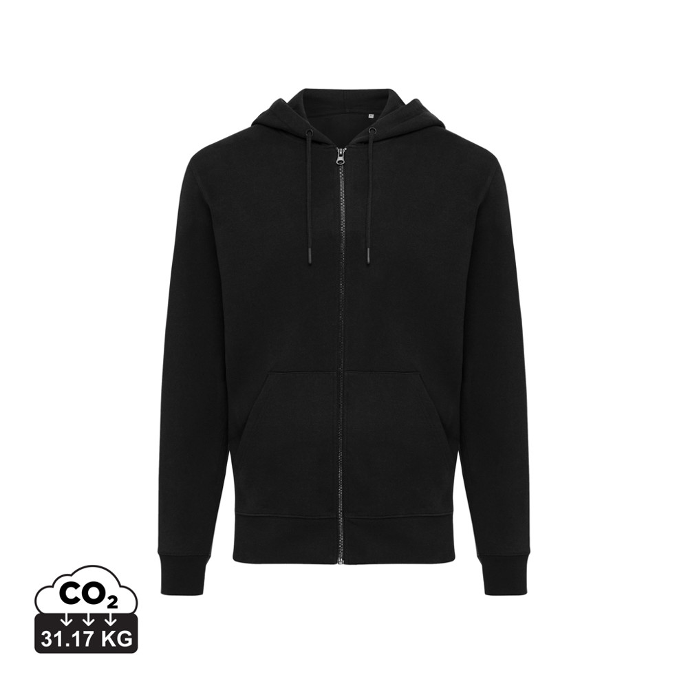 IQONIQ Abisko gerecycled katoen hoodie met rits
