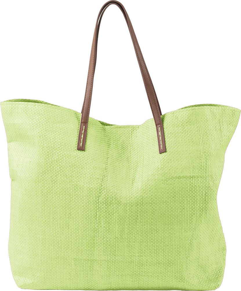Strandtasche aus Papier Sana - limone