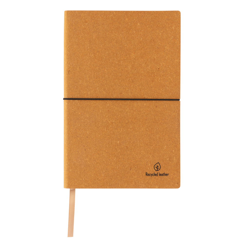 A5 GRS recycled leather notebook