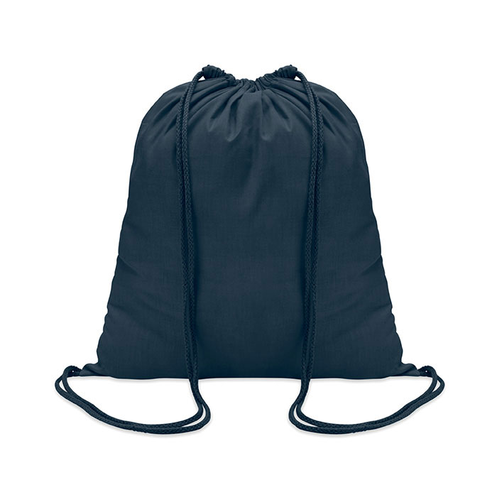 COLORED - 100gr/m² cotton drawstring bag - Navy Blue