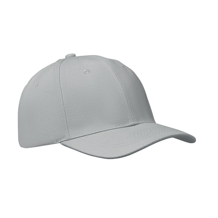 BUFFALO - 6 panel baseball cap 260 gr/m - Grey