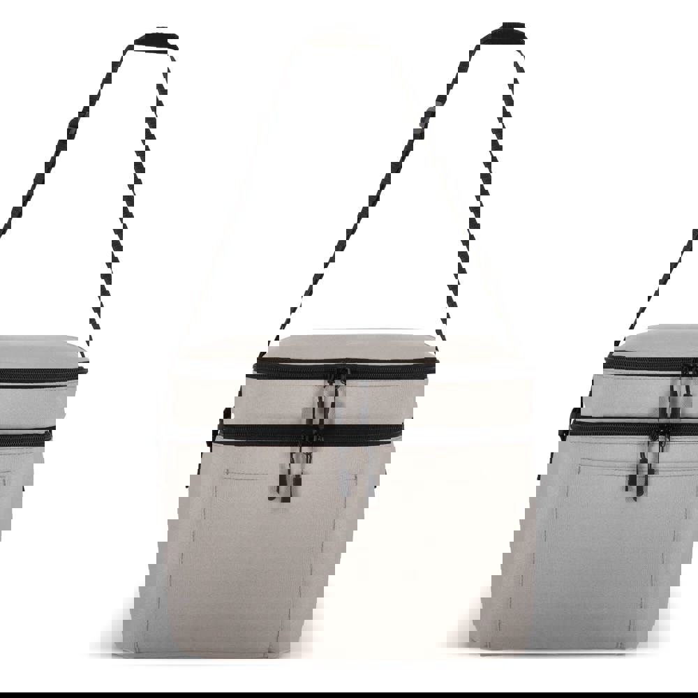 600D gerecycled PET koeltas met twee vakken 30 x 20 x 24 cm 12 L