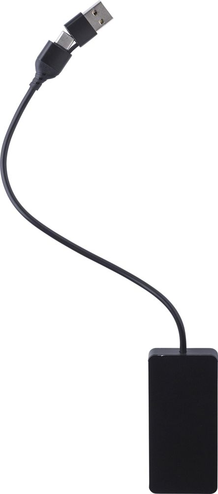 Recycled aluminium USB Hub Layton