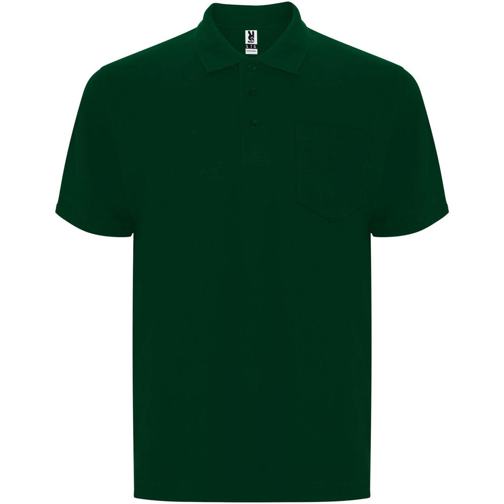 Centauro Premium short sleeve unisex polo - Bottle green