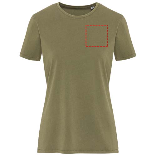 Nanaimo 160 g/m2 gewassen dames T-shirt met korte mouwen