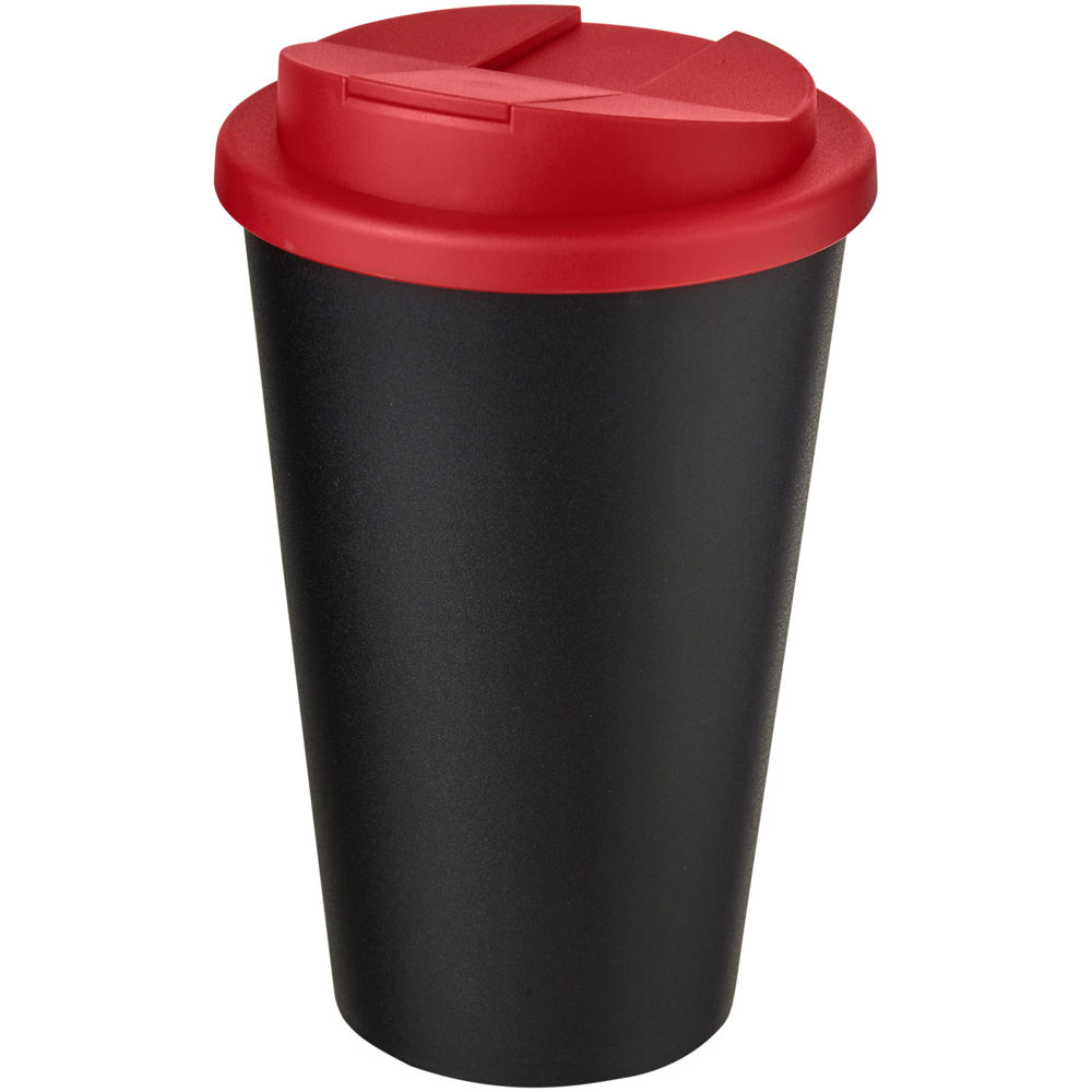 Americano® 350 ml tumbler with spill-proof lid - Black, Red