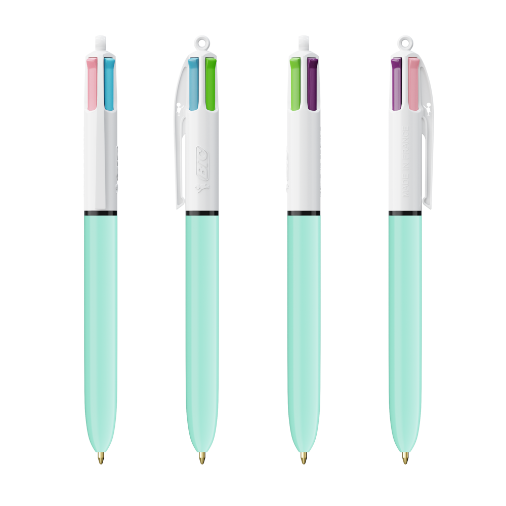 BIC® 4 Colours Fashion Kugelschreiber + Lanyard