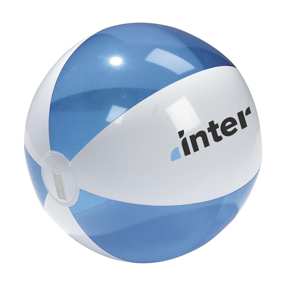 BeachBall Ø 30 cm - blauw/wit