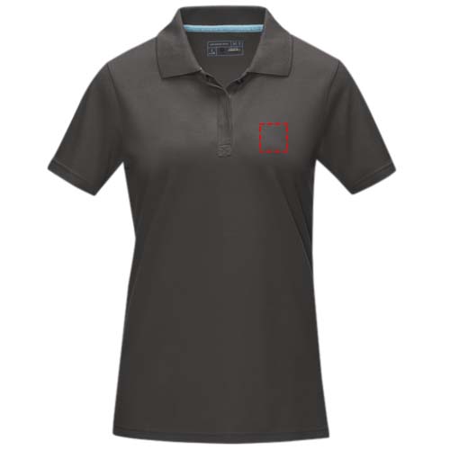 Graphite Poloshirt aus Bio-Baumwolle für Damen
