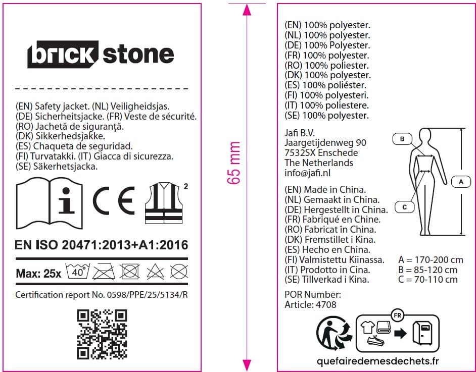 Safety jacket - EN 20471