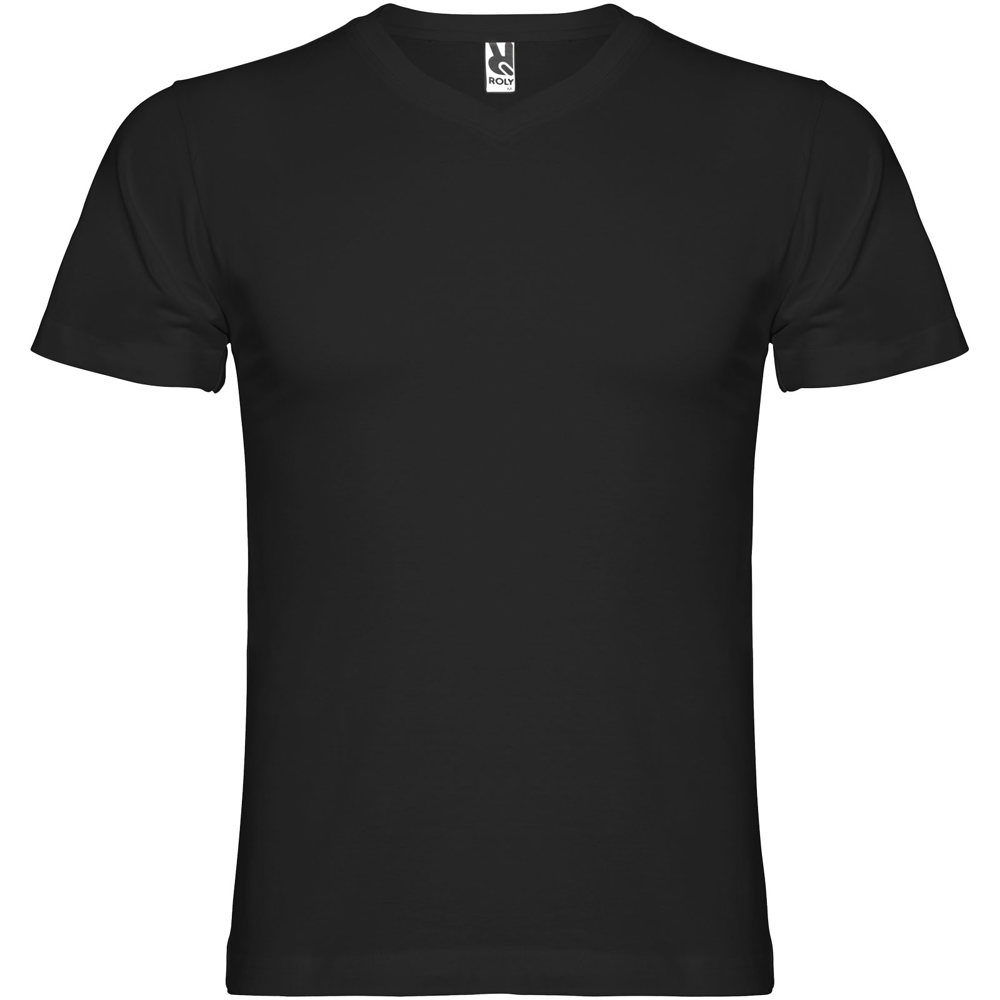 Samoyedo herenshirt met V-hals en korte mouwen