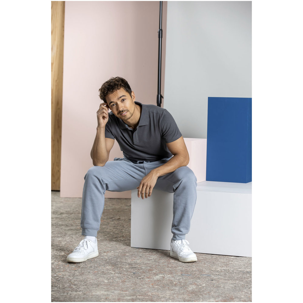 Graphite short sleeve men’s organic polo