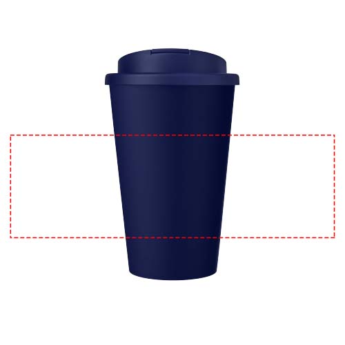 Americano® Eco 350 ml recycled tumbler with spill-proof lid