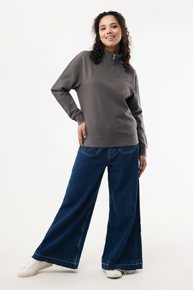 IQONIQ Elgon Quarter-Zip-Sweater aus rec. Baumwolle