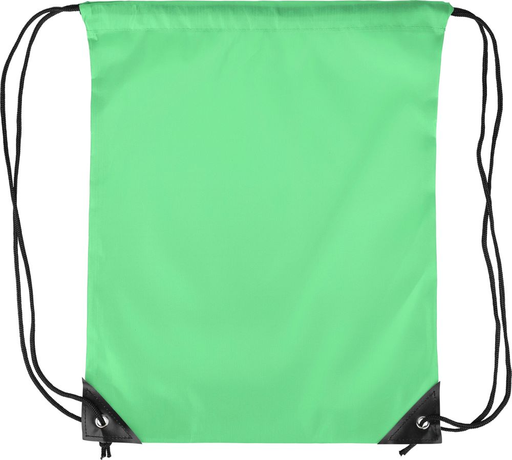 Polyester (210D) drawstring backpack Stef - Light Green