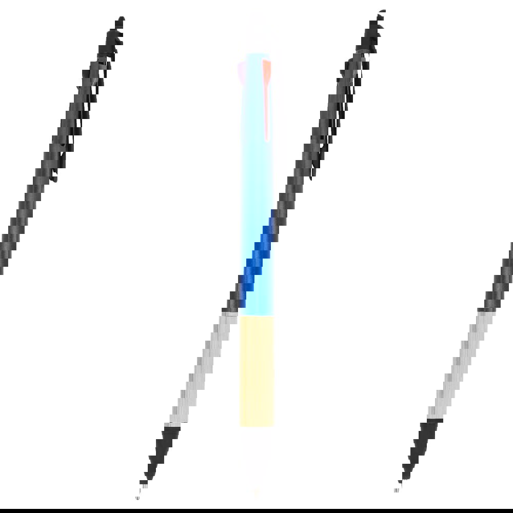 3-kleuren pen met bamboe grip