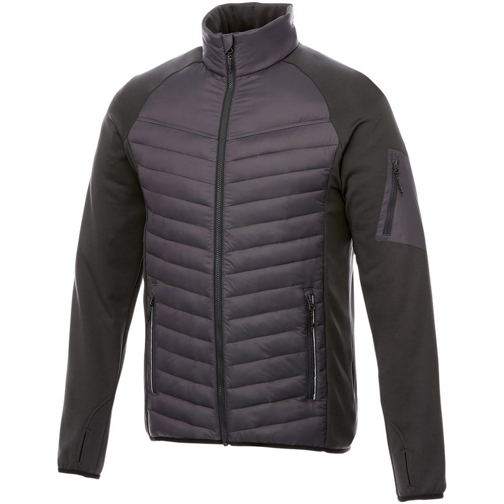 Banff men's hybrid insulated jacket - Storm grey
