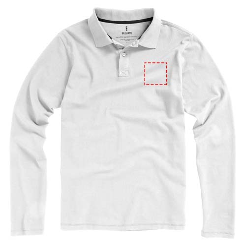 Calgary herenpolo met lange mouwen