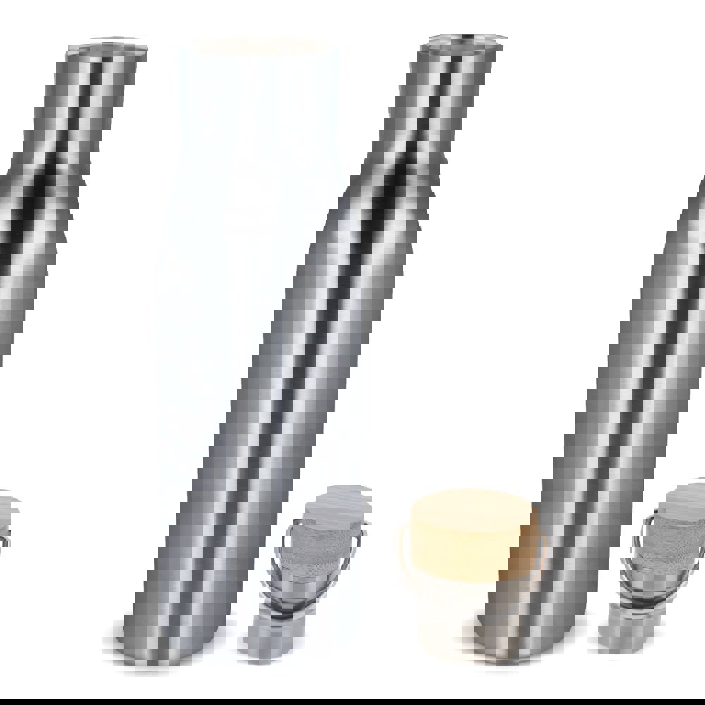 Thermo bottle with bamboo lid 500ml