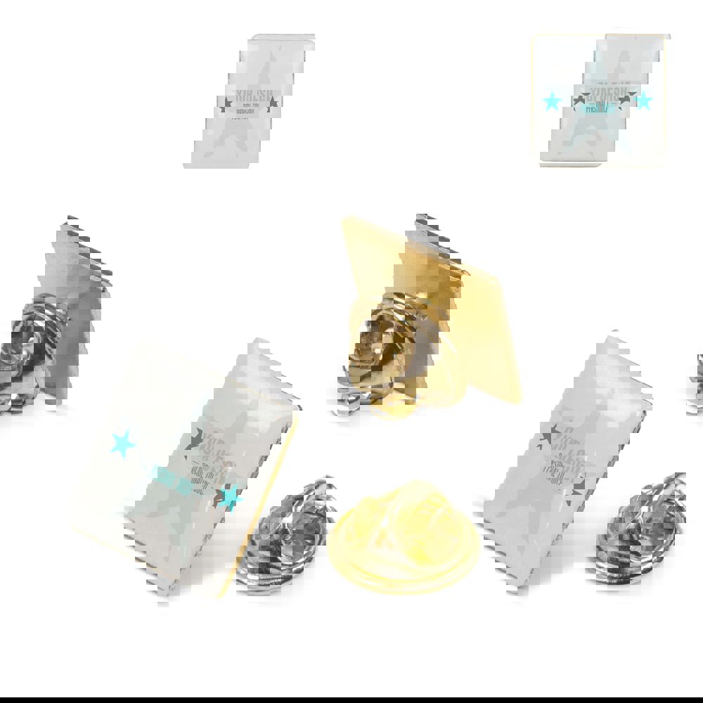 Metal pin, square 15x15mm