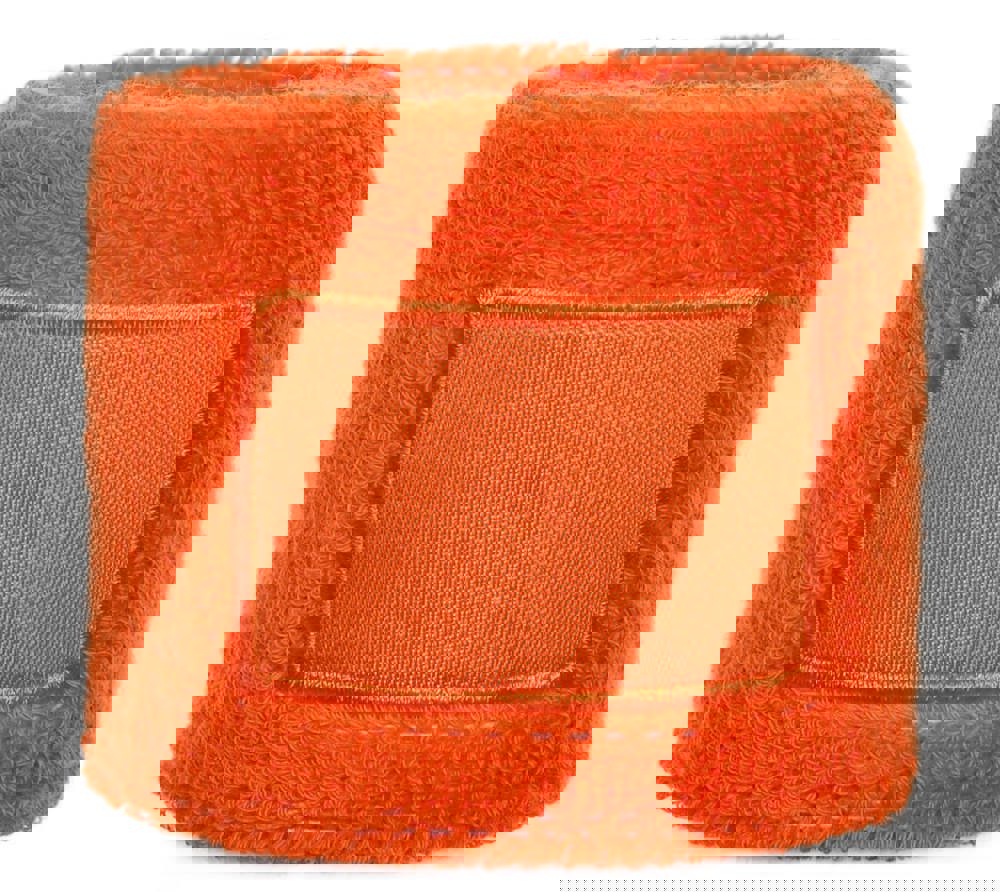 Frottier Armschweißband mit Label - Orange (PMS 165c) / Orange