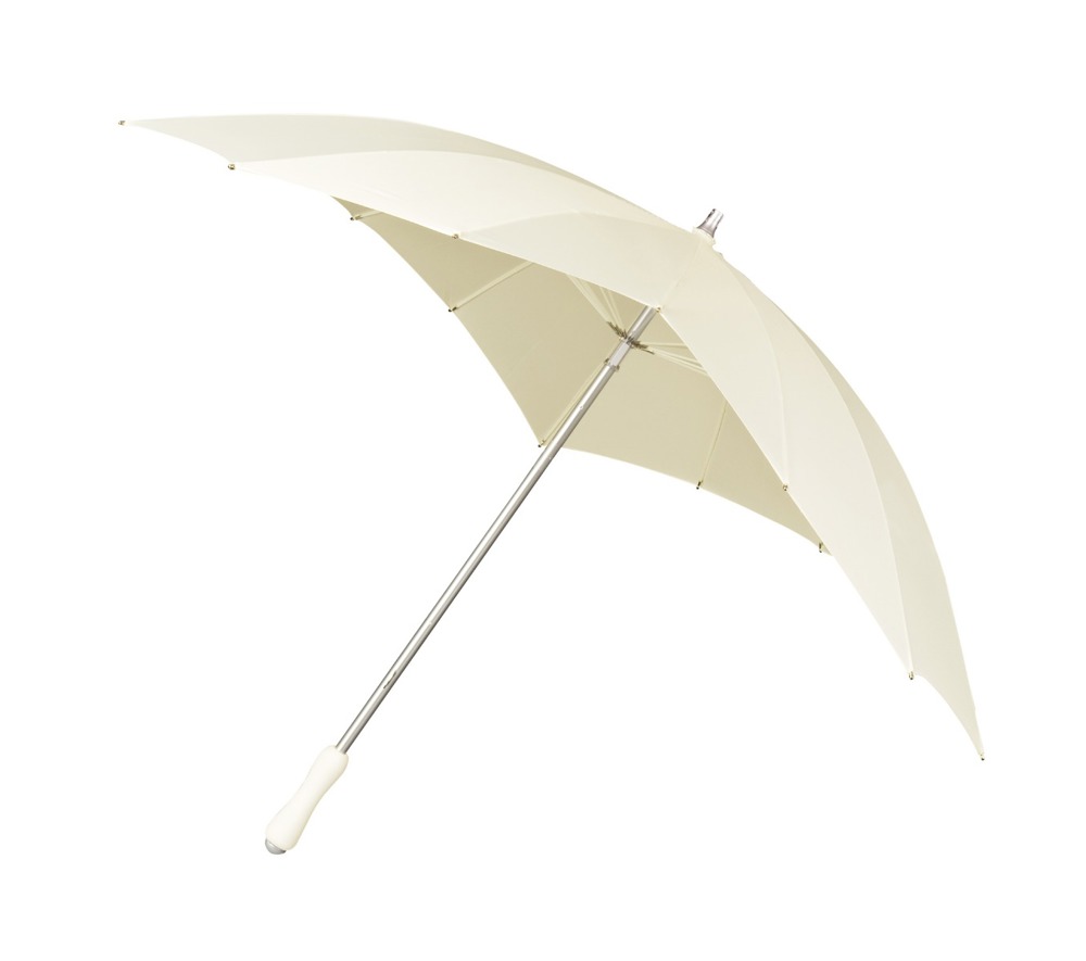 FALCONE - Hartvormige paraplu registered design - Handopening - Windproof -  110 cm - Gebroken wit