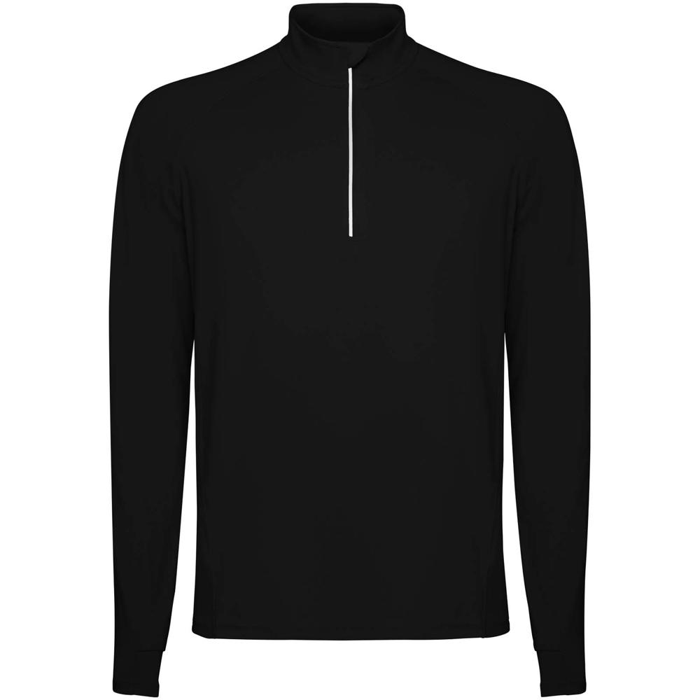 Estambul long sleeve men's half zip sweatshirt - black
