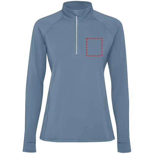 Estambul long sleeve women's half zip sweatshirt