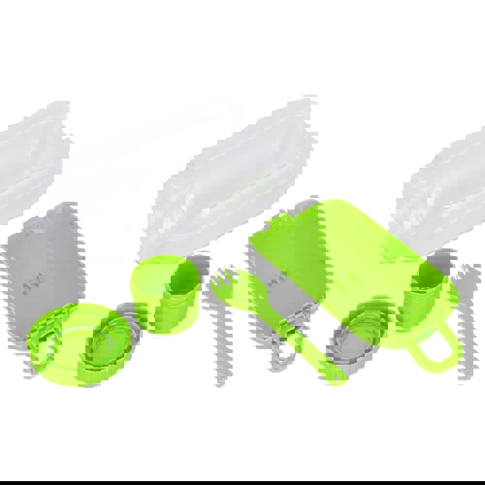 Alles-in-één Lunchkom met Sausvakje en Lepel-Vork